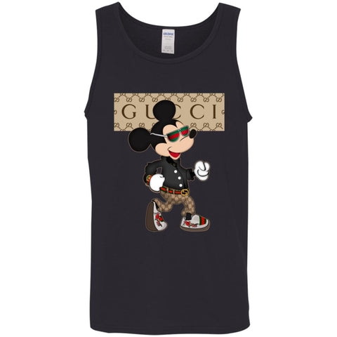 Gucci Shirt Mickey Mouse T-shirt Men Cotton Tank Black / X-Small Men Cotton Tank - parenttees