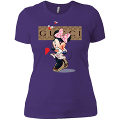 Minnie Mouse Love Couple T-shirt Valentine's Day T-shirt Women Cotton T-Shirt Women Cotton T-Shirt - parenttees