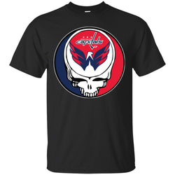 Washington Capitals Grateful Dead Steal Your Face Hockey Nhl Shirts Men Cotton T-Shirt