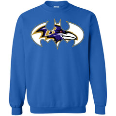 We Are The Baltimore Ravens Batman Nfl Mashup Crewneck Pullover Sweatshirt Crewneck Pullover Sweatshirt - parenttees