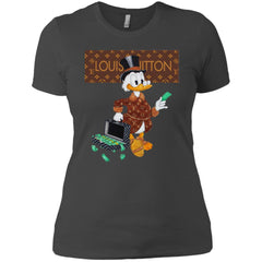 Louis Vuitton Donald Duck T-shirt Women Cotton T-Shirt Women Cotton T-Shirt - parenttees
