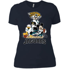 Mickey Mouse Jacksonville Jaguar American Football Nfl Sports Shirt Women Cotton T-Shirt Women Cotton T-Shirt - parenttees