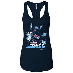 Captain Marvel I'm The Boss Space Blue Red Women Tank Top Women Tank Top - parenttees