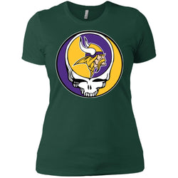 Minnesota Vikings Grateful Dead Steal Your Face Football Nfl Shirts Women Cotton T-Shirt