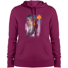 Captain Marvel Flying Space Portrait Women Hooded Sweatshirt Women Hooded Sweatshirt - parenttees