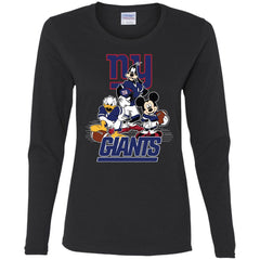 Mickey Mouse New York Giants American Football Nfl Sports Shirt Women Long Sleeve Shirt Women Long Sleeve Shirt - parenttees