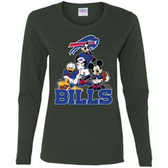 Mickey Mouse Buffalo Bills American Football Nfl Sports Shirt Women Long Sleeve Shirt Women Long Sleeve Shirt - parenttees