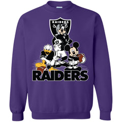 Mickey Mouse Oakland Raiders American Football Nfl Sports Shirt Crewneck Pullover Sweatshirt Crewneck Pullover Sweatshirt - parenttees