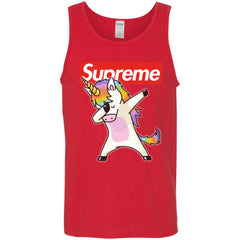 Supreme Unicorn T-shirt Dance Dabbing Unicorn Men Cotton Tank Men Cotton Tank - parenttees