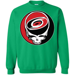 Carolina Hurricanes Grateful Dead Steal Your Face Hockey Nhl Shirts Crewneck Pullover Sweatshirt Crewneck Pullover Sweatshirt - parenttees