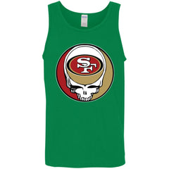 San Francisco 49ers Grateful Dead Steal Your Face Football Nfl Shirts Men Cotton Tank Men Cotton Tank - parenttees