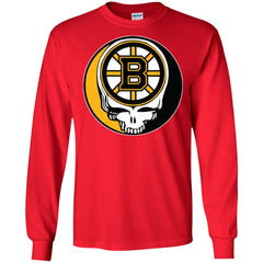 Boston Bruins Grateful Dead Steal Your Face Hockey Nhl Shirts Men Long Sleeve Shirt Men Long Sleeve Shirt - parenttees