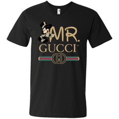 Gucci Couple Disney Mickey Valentine's Day T-shirt Men V-Neck T-Shirt Men V-Neck T-Shirt - parenttees