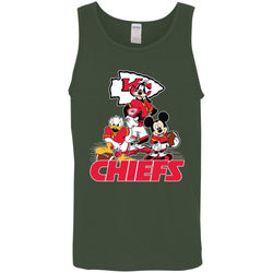 Mickey Mouse Kansas City Chiefs American Football Nfl Sports Shirt Men Cotton Tank