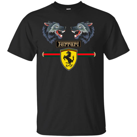 Gucci Ferrari Shirt Men Cotton T-Shirt Black / S Men Cotton T-Shirt - parenttees