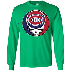 Montreal Canadiens Grateful Dead Steal Your Face Hockey Nhl Shirts Men Long Sleeve Shirt Men Long Sleeve Shirt - parenttees