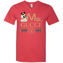 Gucci Couple Disney Ms Minnie Valentine's Day T-shirt Men V-Neck T-Shirt Men V-Neck T-Shirt - parenttees