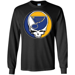 St Louis Blues Grateful Dead Steal Your Face Hockey Nhl Shirts Men Long Sleeve Shirt