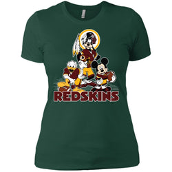 Mickey Mouse Washington Redskins American Football Nfl Sports Shirt Women Cotton T-Shirt