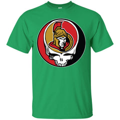 Ottawa Senators Grateful Dead Steal Your Face Hockey Nhl Shirts Men Cotton T-Shirt Men Cotton T-Shirt - parenttees