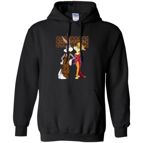 Louis Vuitton Rabbit Love Family T-shirt Pullover Hoodie Sweatshirt Black / S Pullover Hoodie Sweatshirt - parenttees