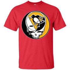 Pittsburgh Penguins Grateful Dead Steal Your Face Hockey Nhl Shirts Men Cotton T-Shirt Men Cotton T-Shirt - parenttees