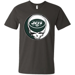 New York Jets Grateful Dead Steal Your Face Football Nfl Shirts Men V-Neck T-Shirt Men V-Neck T-Shirt - parenttees