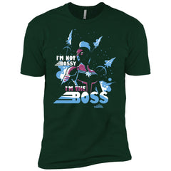 Captain Marvel I'm The Boss Space Blue Red Men Short Sleeve T-Shirt Men Short Sleeve T-Shirt - parenttees