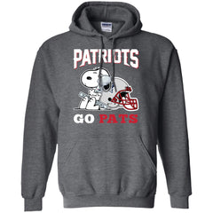 Go Pats - New England Patriots Super Bowl 2019 Snoopy Football Nfl Pullover Hoodie Sweatshirt Pullover Hoodie Sweatshirt - parenttees