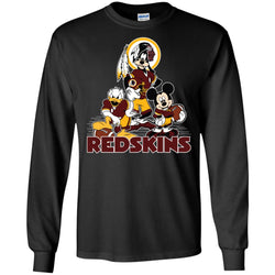 Mickey Mouse Washington Redskins American Football Nfl Sports Shirt Men Long Sleeve Shirt