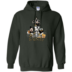 Nfl – New Orleans Saints Donald Duck Goofy Mickey Mouse Super Bowl 2019 Football Pullover Hoodie Sweatshirt Pullover Hoodie Sweatshirt - parenttees