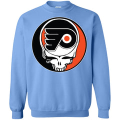 Philadelphia Flyers Grateful Dead Steal Your Face Hockey Nhl Shirts Crewneck Pullover Sweatshirt Crewneck Pullover Sweatshirt - parenttees