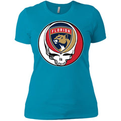 Florida Panthers Grateful Dead Steal Your Face Hockey Nhl Shirts Women Cotton T-Shirt Women Cotton T-Shirt - parenttees