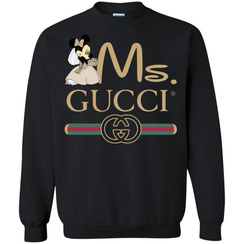 Gucci Couple Disney Ms Minnie Valentine's Day T-shirt Crewneck Pullover Sweatshirt Black / S Crewneck Pullover Sweatshirt - parenttees