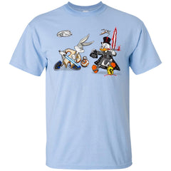 Star Wars T-shirts Rabbit Vs Duck Donald Funny Men Cotton T-Shirt Men Cotton T-Shirt - parenttees