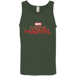 Marvel Captain Marvel Movie Logo Red Men Cotton Tank