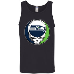 Seattle Seahawks Grateful Dead Steal Your Face Football Nfl Shirts Men Cotton Tank