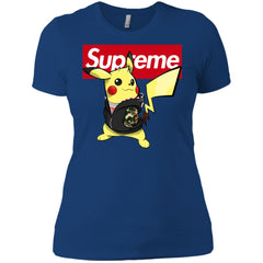 Supreme Pikachu T-shirt Women Cotton T-Shirt Women Cotton T-Shirt - parenttees