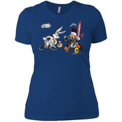 Star Wars T-shirts Rabbit Vs Duck Donald Funny Women Cotton T-Shirt Women Cotton T-Shirt - parenttees