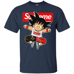 Supreme Dragon Ball Goku T-shirt Men Cotton T-Shirt