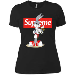 Supreme Rabbit Smoking T-shirt Women Cotton T-Shirt