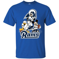 Mickey Mouse Los Angeles Rams American Football Nfl Sports Shirt Men Cotton T-Shirt Men Cotton T-Shirt - parenttees