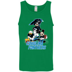 Mickey Mouse Carolina Panthers American Football Nfl Sports Shirt Men Cotton Tank