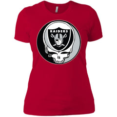 Oakland Raiders Grateful Dead Steal Your Face Football Nfl Shirts Women Cotton T-Shirt Women Cotton T-Shirt - parenttees