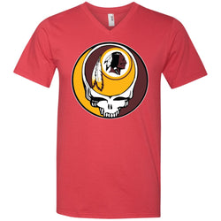 Washington Redskins Grateful Dead Steal Your Face Football Nfl Shirts Men V-Neck T-Shirt