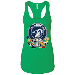 Los Angeles Rams Super Bowl 2019 Mickey Minnie Mouse Donald Daisy Duck Football Nfl Women Tank Top Women Tank Top - parenttees