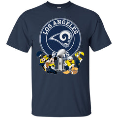 Nfl – Los Angeles Rams Super Bowl 2019 Mickey Mouse Minnie Mouse Donald Duck Daisy Duck Football Men Cotton T-Shirt Men Cotton T-Shirt - parenttees