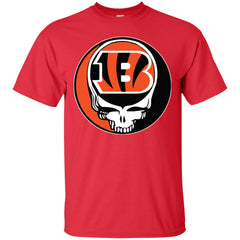 Cincinnati Bengals Grateful Dead Steal Your Face Football Nfl Shirts Men Cotton T-Shirt Men Cotton T-Shirt - parenttees