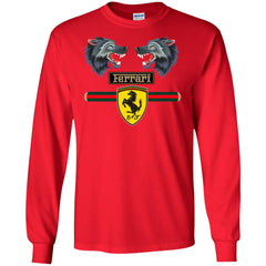 Gucci Ferrari Shirt Men Long Sleeve Shirt Men Long Sleeve Shirt - parenttees