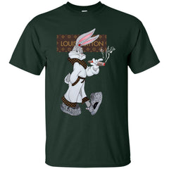 Louis Vuitton Rabbit Smoking Shirt Men Cotton T-Shirt Men Cotton T-Shirt - parenttees